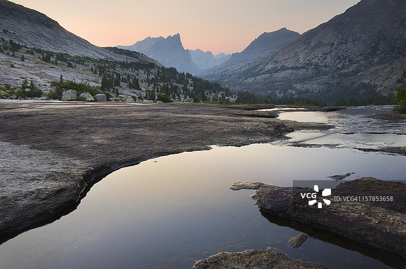怀俄明州温德河山脉图片素材