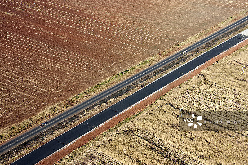津巴布韦哈拉雷布拉瓦约公路鸟瞰图图片素材