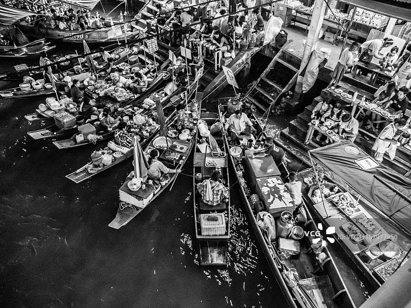 水上流动商贩图片素材