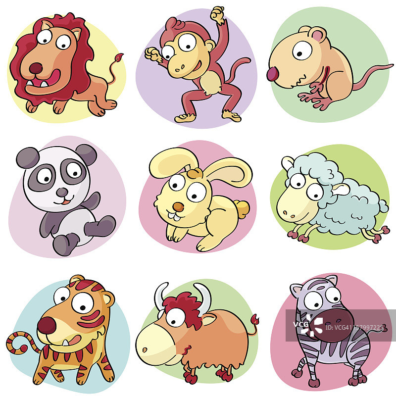 卡通动物图片素材