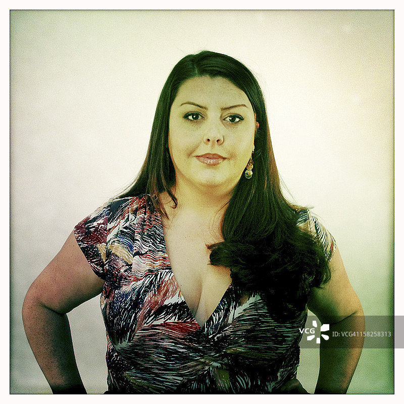 用移动设备拍摄的女人肖像图片素材