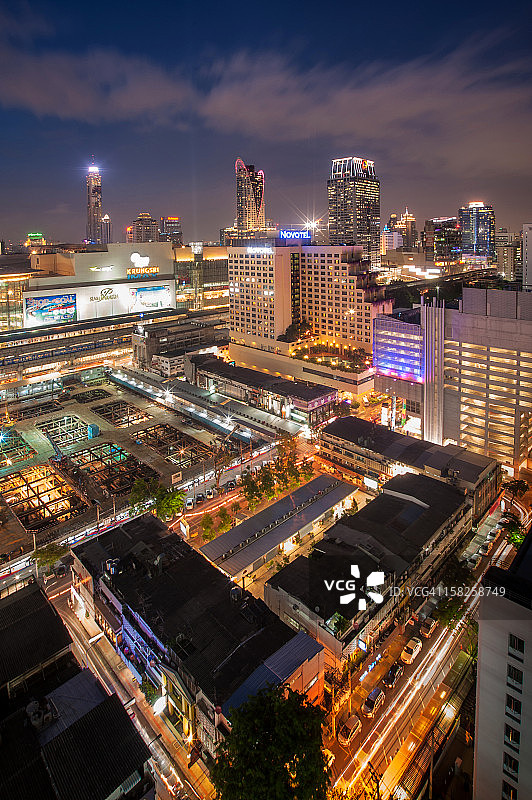 暹罗广场夜景图片素材