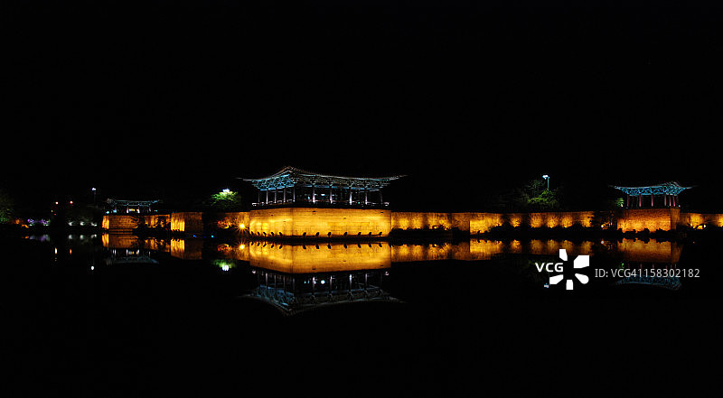 韩国庆州雁鸭池图片素材