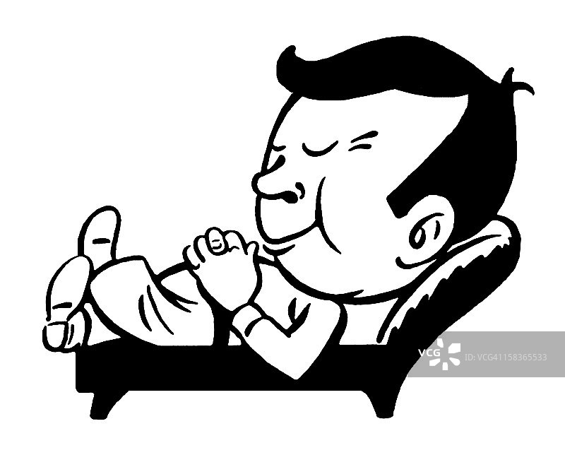 男人休息图片素材