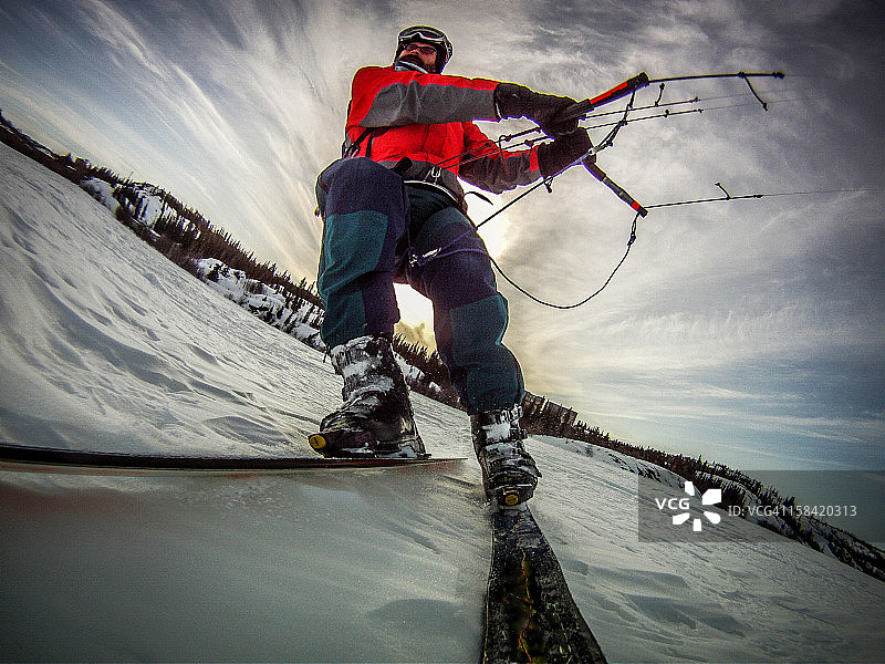耶洛奈夫的风筝滑雪图片素材