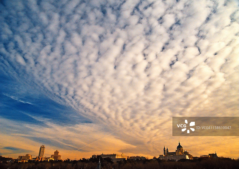 马德里全景图片素材
