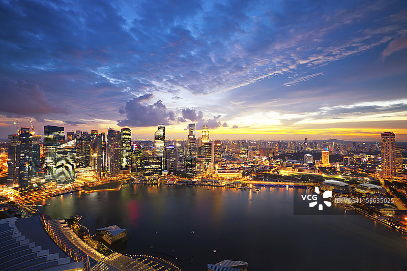 新加坡全景图图片素材