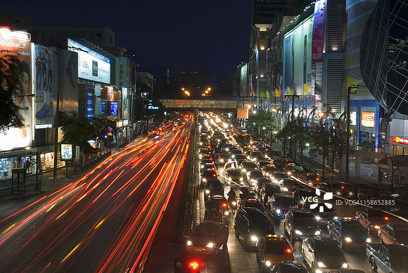 城市交通的延时摄影图片素材