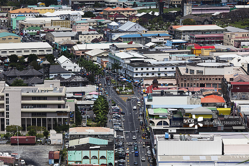 圣文森特金斯敦城市景观图片素材