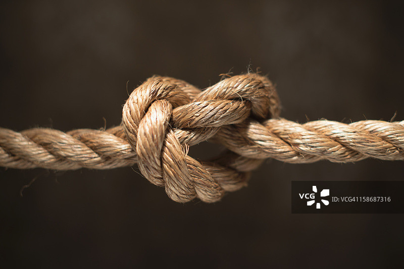 打结的绳子图片素材