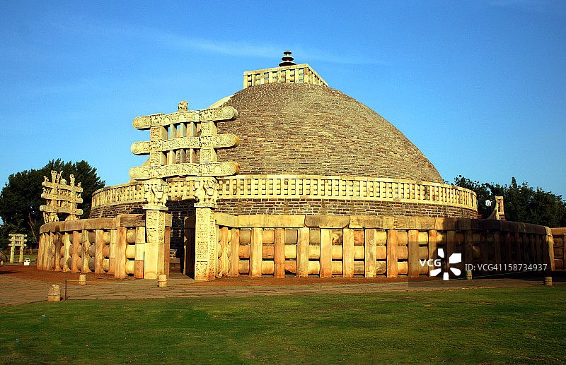 桑奇大佛塔图片素材