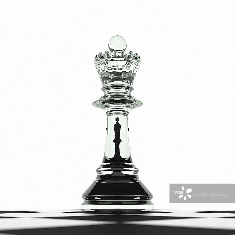 国际象棋棋盘上皇后挑战国王图片素材