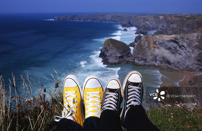 康沃尔郡的贝德鲁森阶梯景观图片素材