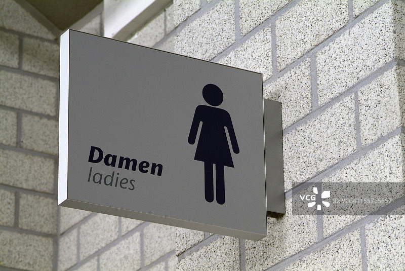 女士洗手间标志图片素材