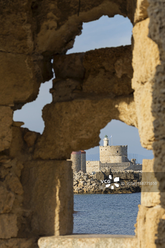 罗德老城的圣尼古拉斯塔图片素材