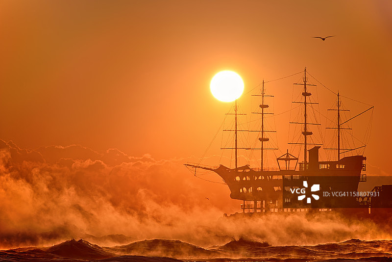 东海日出图片素材