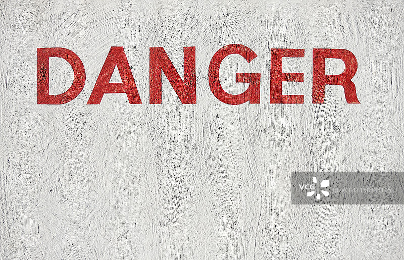 墙壁上的危险标志图片素材