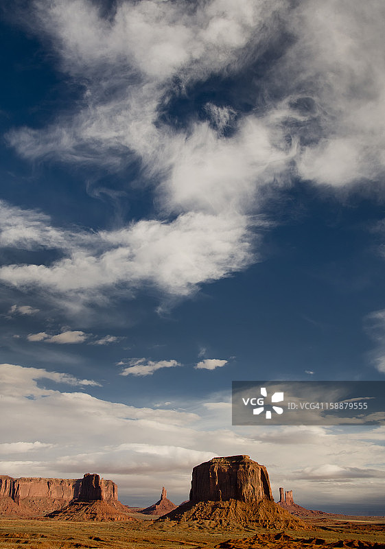 多云的纪念碑谷图片素材