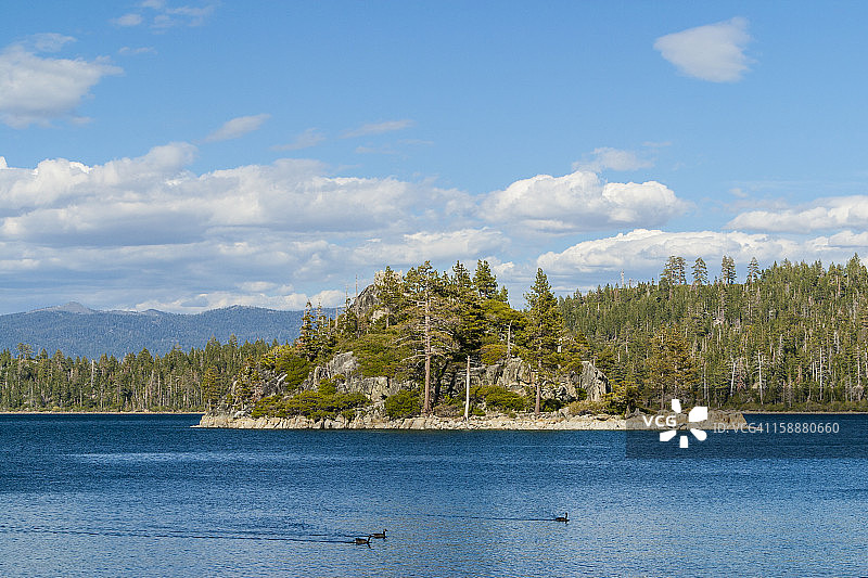 芬内特岛，太浩湖，美国图片素材