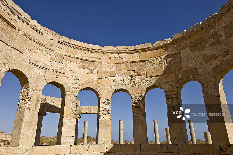 利比亚霍姆斯莱普蒂斯马格纳遗址图片素材