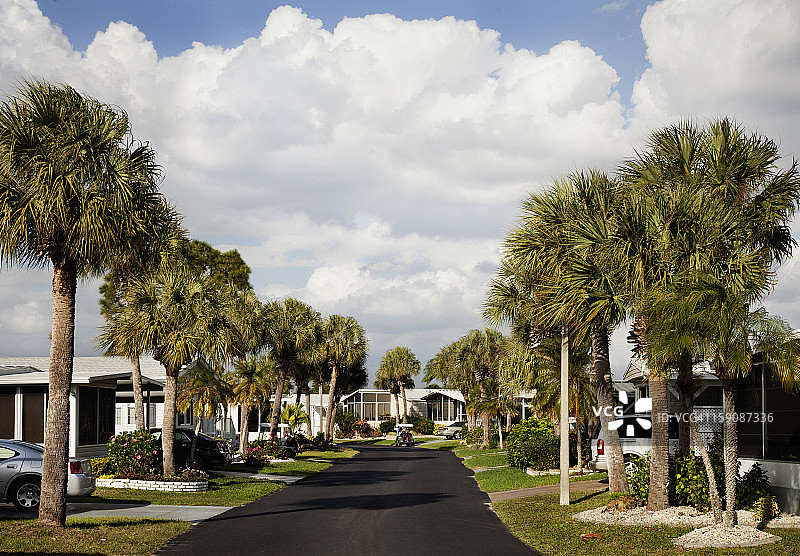 佛罗里达州退休村图片素材
