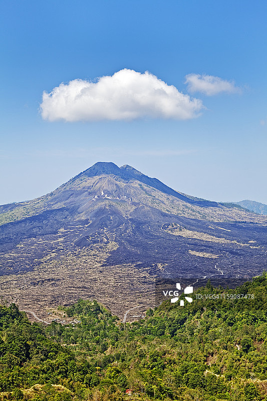 金塔马尼火山，巴厘岛图片素材