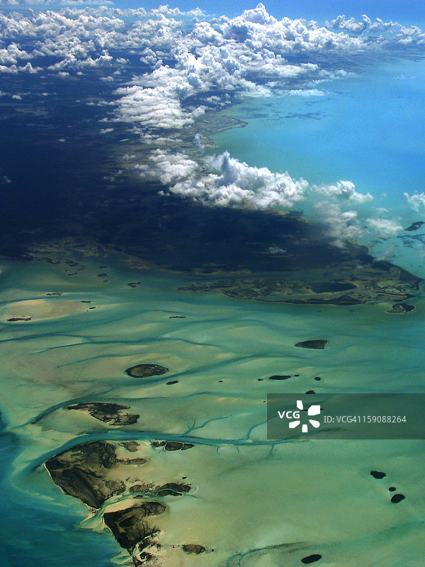 加勒比海鸟瞰图片素材