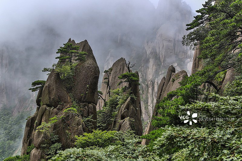 黄山蓬莱三岛图片素材