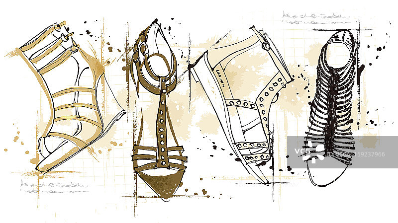 女士凉鞋图片素材