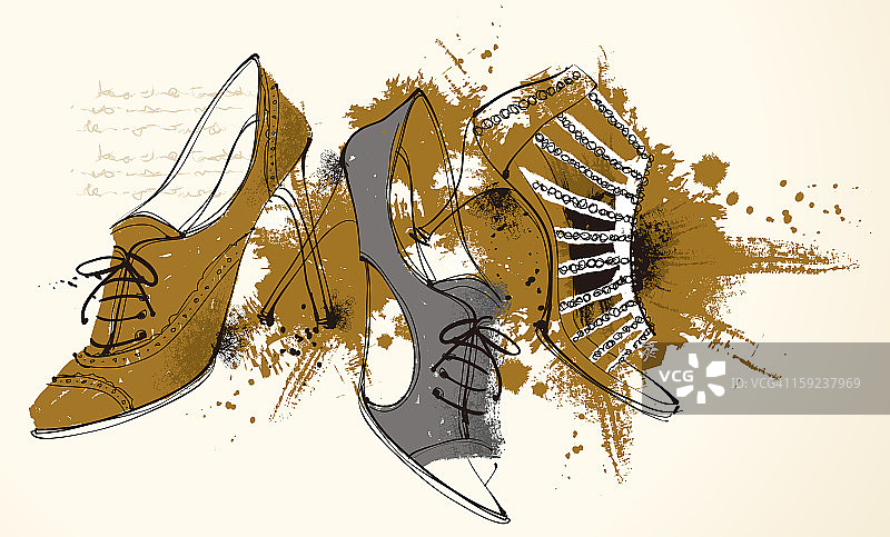 女士鞋子图片素材