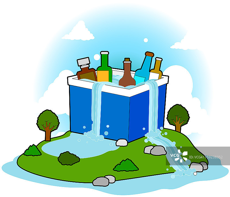 冰镇啤酒图片素材