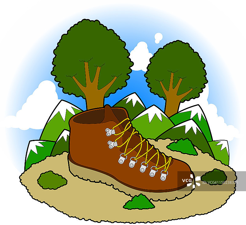 登山鞋图片素材