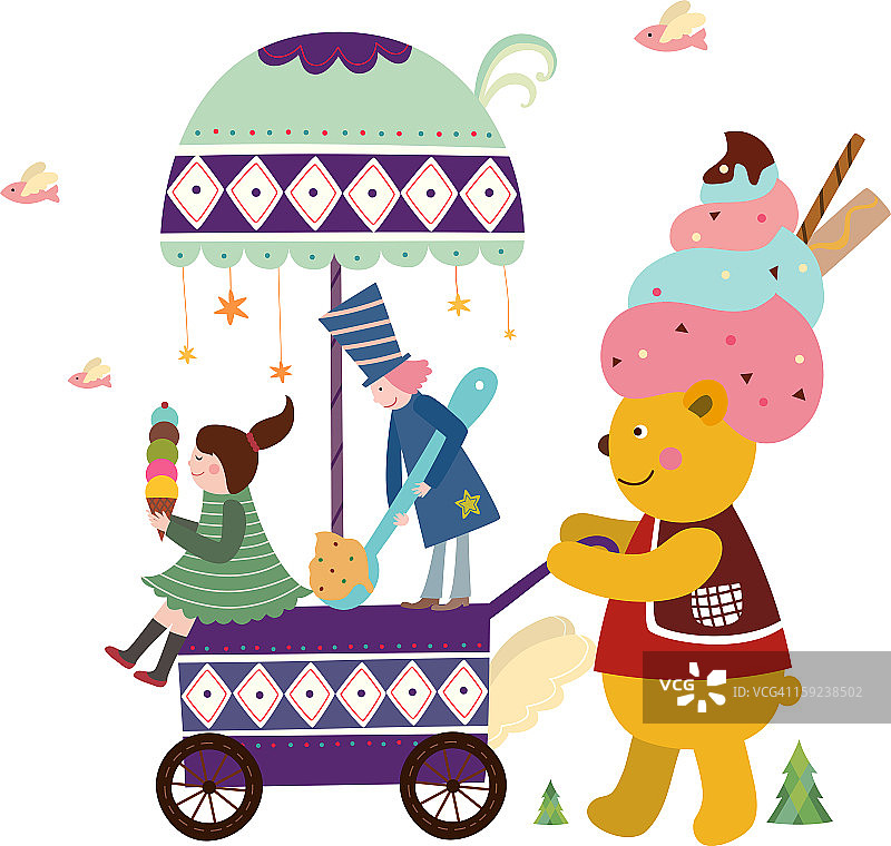 冰淇淋车图片素材