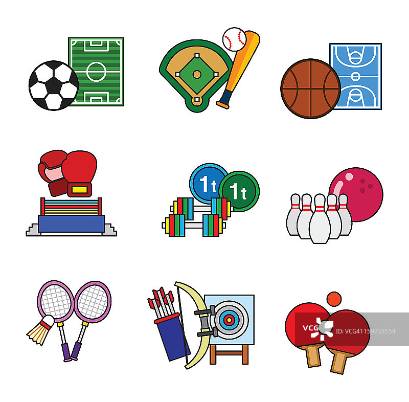 多种体育运动图片素材