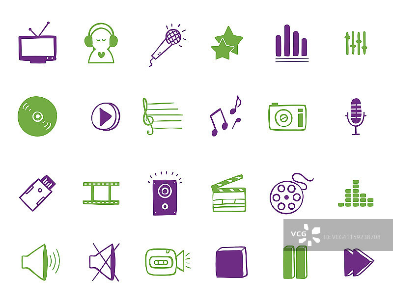 文化图标合集图片素材