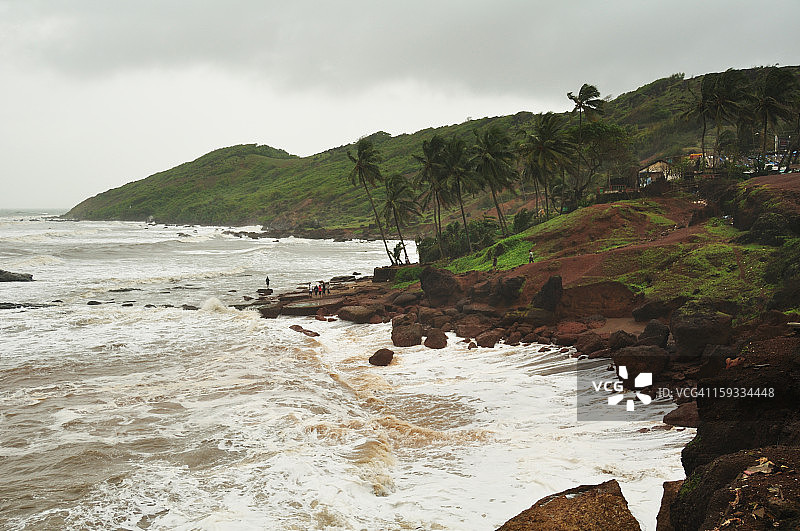 阿朱纳海滩图片素材