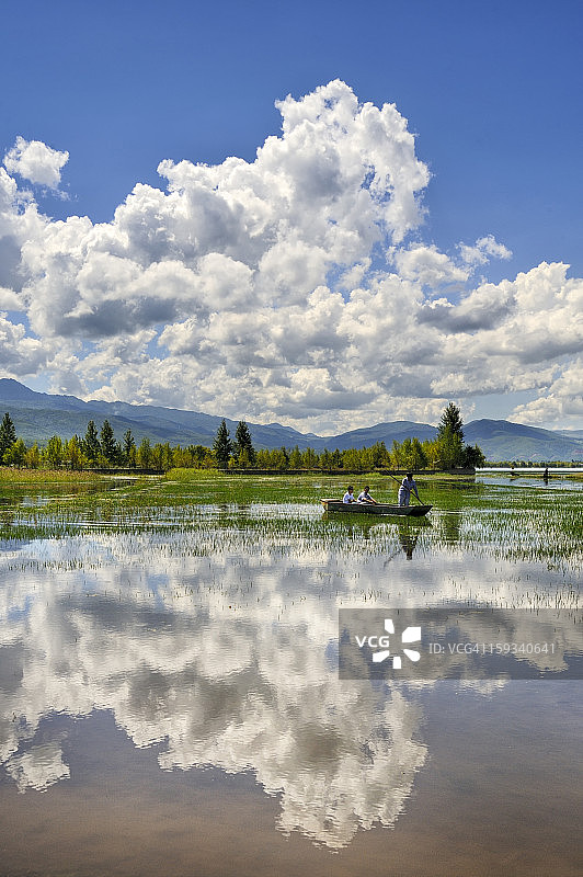 云南丽江拉市海图片素材