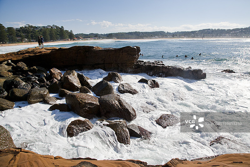 阿沃卡海滩冲浪图片素材