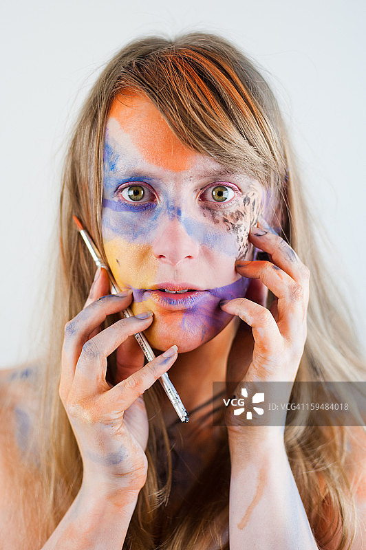 被油漆覆盖图片素材