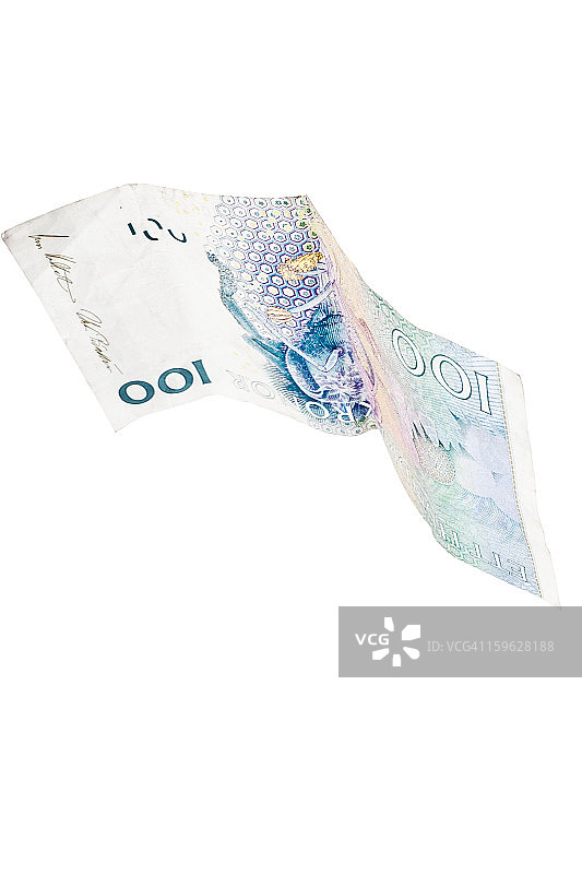 一百瑞典克朗纸币图片素材