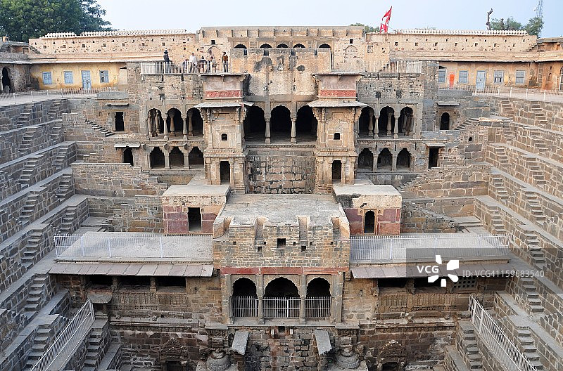 印度阿巴内里的月亮水井图片素材