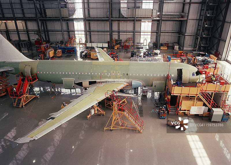 飞机装配线图片素材