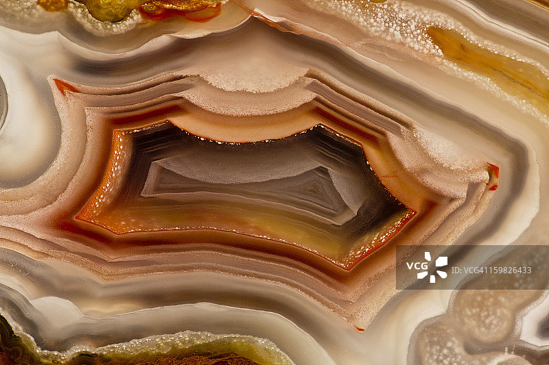 新阿瓜玛瑙条纹中心图案，墨西哥图片素材