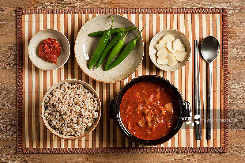 蔬菜拌饭图片素材