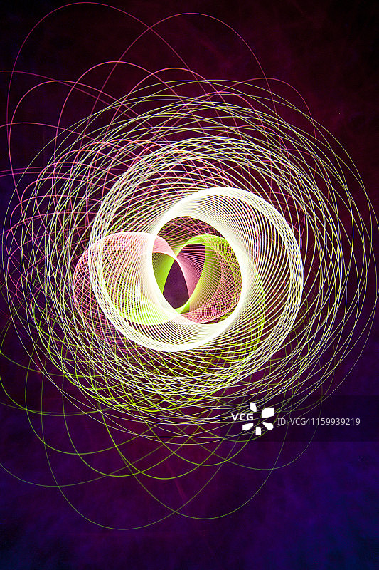 绿色粉色白色螺线图图片素材