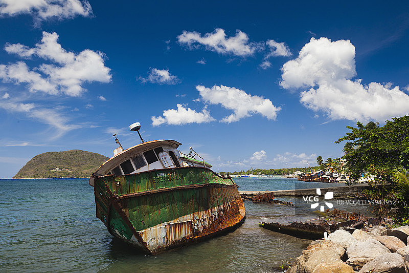 多米尼加朴茨茅斯沉船图片素材