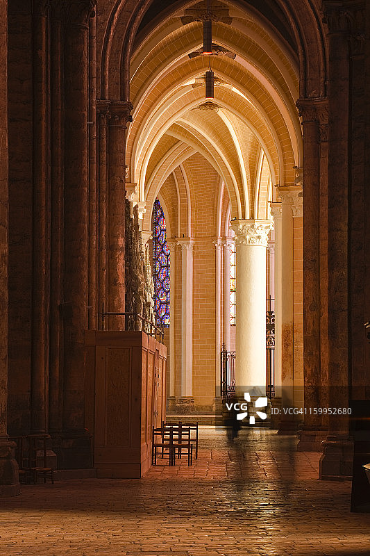 沙特尔大教堂通道鸟瞰图片素材