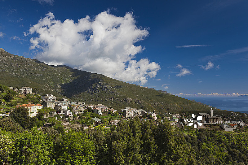 上科西嘉，科西嘉，城镇景观图片素材