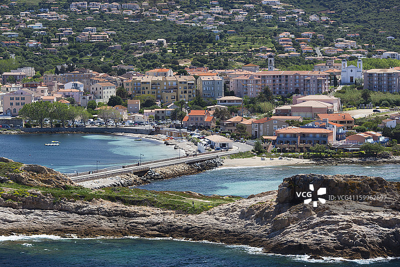 上科西嘉，科西嘉岛，城市景观图片素材