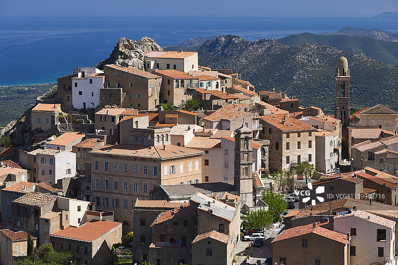 上科西嘉，科西嘉，城镇景观图片素材